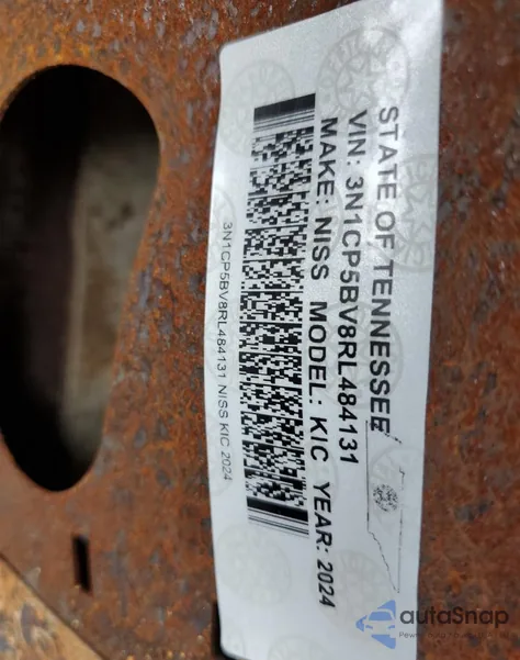 2024 Nissan Kicks S z USA, uszkodzony, nr VIN 3N1CP5BV8RL484131